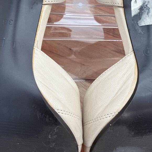 ALDO Shoes Womens Size 38 Beige d'Orsay Pointed Toe Stiletto Heel Pumps Dress - Picture 14 of 14